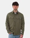 Paolo Pecora Brushed Gabardine Shirt In Green