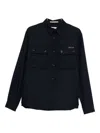 Paolo Pecora Double-pocket Button-down Shirt In Black
