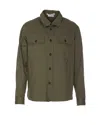 Paolo Pecora Overshirt In Mixed Cotton Fabric In Green