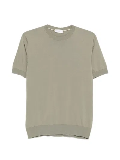 Paolo Pecora Short Sleeve Crew Neck T-shirt In Gray