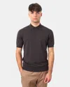 Paolo Pecora Short Sleeve Pole  - 2230 Brown