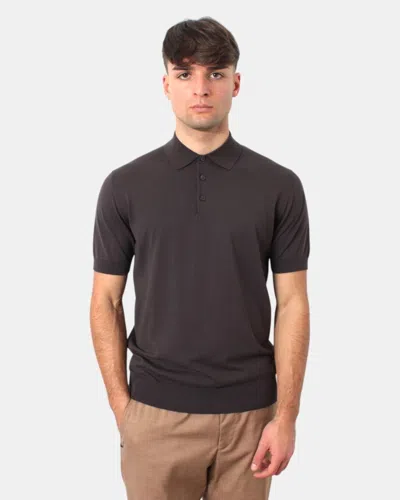 Paolo Pecora Short Sleeve Pole  - 2230 Brown