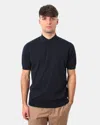 Paolo Pecora Short Sleeve Pole  - 6685 Blue