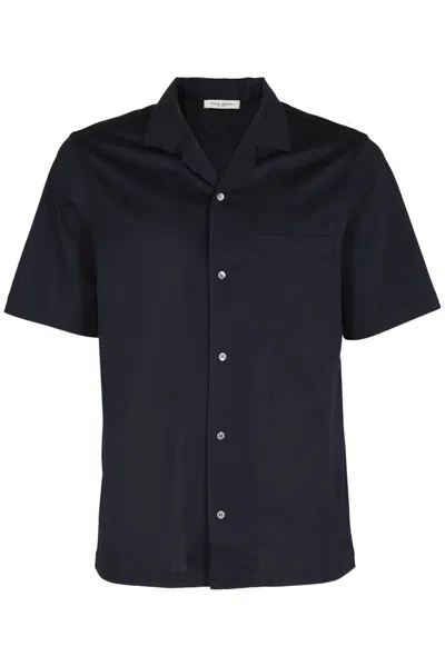 Paolo Pecora Short Sleeved Buttoned Shirt In Blue