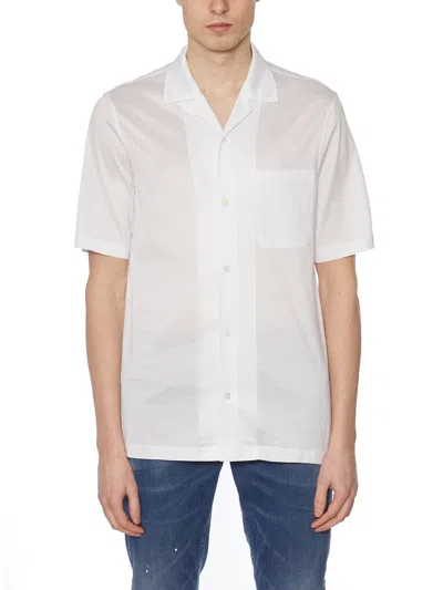 Paolo Pecora Short Sleeved Buttoned Shirt In White