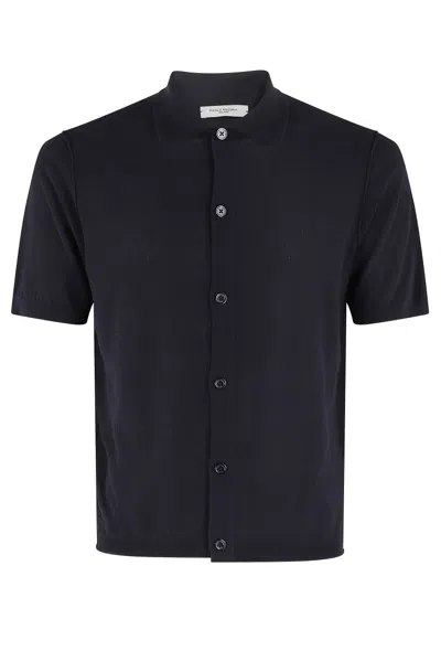 Paolo Pecora Camicia Maglia In Blue