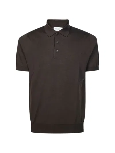 Paolo Pecora Short-sleeves Polo Shirt In Brown