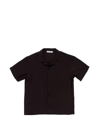 Paolo Pecora Kids' Short-sleeve Shirt In Black
