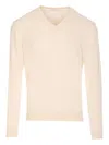 Paolo Pecora Silk-blend Jumper In Neutrals