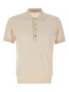 Paolo Pecora Silk-blend Polo Shirt In Neutral