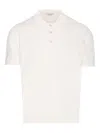 Paolo Pecora White Extra Fine Knit Polo In White