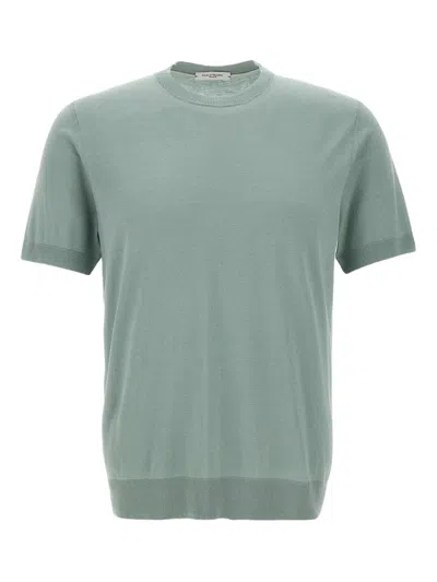 Paolo Pecora Silk-blend T-shirt In Green