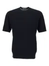 Paolo Pecora Silk-blend T-shirt In Black