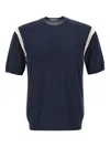 Paolo Pecora Silk-blend T-shirt In Blue