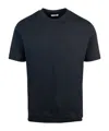 Paolo Pecora T-shirt In Maglia Di Lino E Cotone In Black