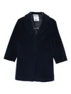 Paolo Pecora Single-breasted Coat In Blue