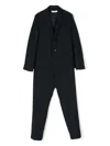 Paolo Pecora Single-breasted Tracksuit Set In Blue