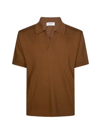 Paolo Pecora Skypper Polo Shirt In Brown