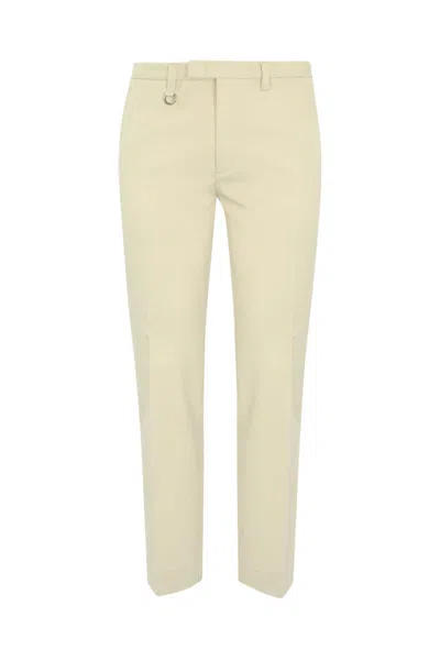 Paolo Pecora Slim Fit Chino Pants In Neutral