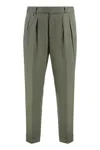 Paolo Pecora Slim Fit Chino Trousers In Green