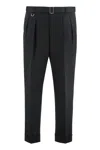Paolo Pecora Slim Fit Chino Trousers In Black