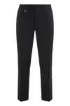 Paolo Pecora Slim Fit Chino Trousers In Black
