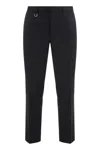 Paolo Pecora Slim Fit Chino Trousers In Black
