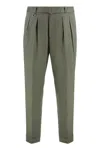 Paolo Pecora Slim Fit Chino Trousers In Green