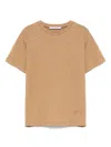 Paolo Pecora Slub-texture T-shirt In Brown