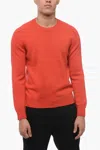 PAOLO PECORA SOLID COLOR VIRGIN WOOL CREW-NECK SWEATER