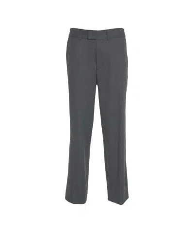 PAOLO PECORA STRAIGHT-CUT GREY CHINOS WITH MID-RISE FIT AND PRACTICAL POCKETS