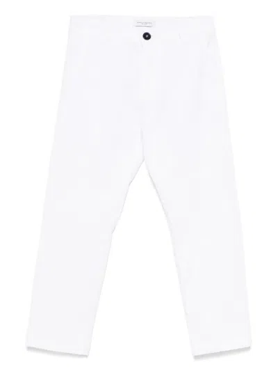 Paolo Pecora Kids' Straight-leg Chinos In 白色