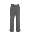 Paolo Pecora Straight-cut Grey Chinos With Mid-rise Fit And Practical Pockets In Gray