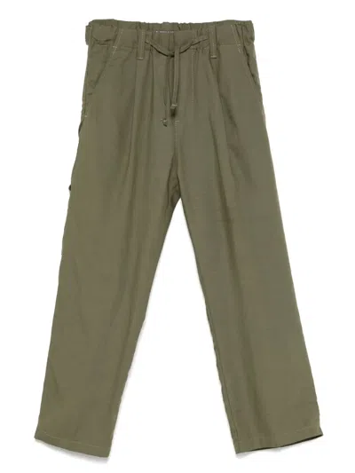 Paolo Pecora Kids' Straight-leg Trousers In Green