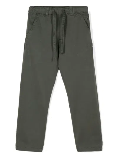 Paolo Pecora Kids' Straight-leg Trousers In Green