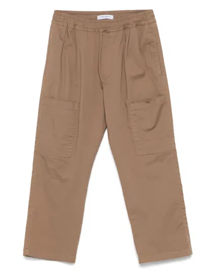 Paolo Pecora Kids' Straight Trousers In 褐色