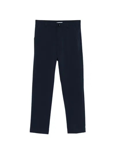 Paolo Pecora Kids' Straight Trousers In Blue