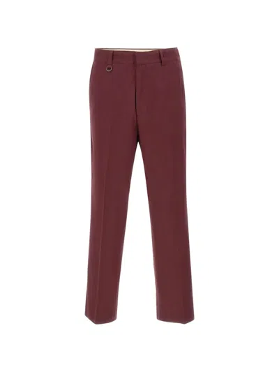 Paolo Pecora Straight-leg Trousers In Red
