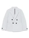 Paolo Pecora Striped Blazer In Blue