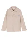 Paolo Pecora Striped Button-up Shirt In Neutrals