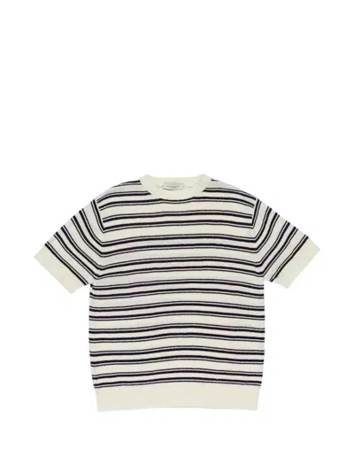 Paolo Pecora Striped T-shirt In Multi