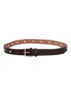 Paolo Pecora Studded Belt In Brown