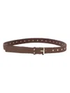 Paolo Pecora Studded Belt In Brown