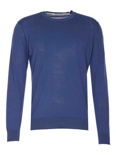 Paolo Pecora Crewneck Sweater In Blue
