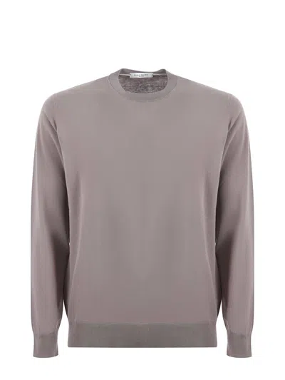 Paolo Pecora Sweater Cotton Thread. In Fango