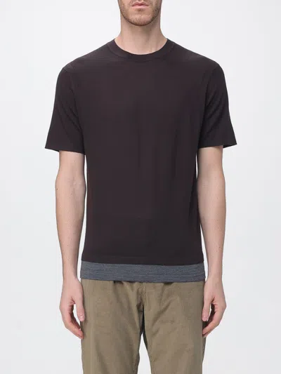Paolo Pecora Sweater Men Color Black In Brown