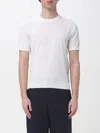 Paolo Pecora T-shirt Basic Bianco Ottico In Brown