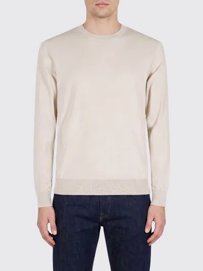 Paolo Pecora Ribbed-trim Sweater In Neutral