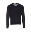 Paolo Pecora Black Sweater In Blue