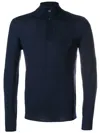 Paolo Pecora Buttoned-neck Jumper In Blue